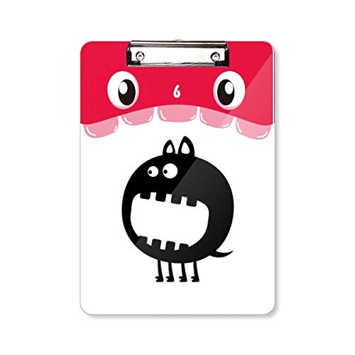 Porte-bloc motif bouche de monstre A4 fini les feuilles froissées pendant vos déplacements