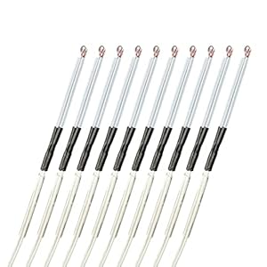 AJOYIB 3D Drucker Thermistor NTC 100K 3950 Temperatursensor Passend für MK8 V6 Extruder Hot End Ender-3 / Pro, Ender-5, CR-10 / 10s [Packung mit 10]
