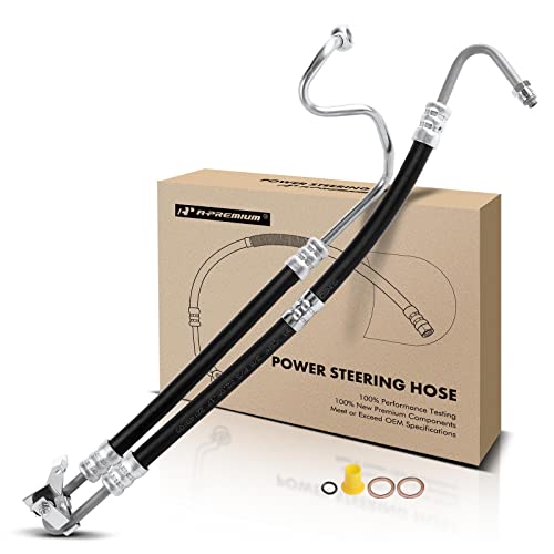 A-Premium Power Steering Pressure Hose Line Assembly Compatible with BMW 323i 2000, 325ci 2001, 325i 2001-2002, 328i 2000, 330i 2001, 2.5L 2.8L 3.0L, Pump To Gear/Rack