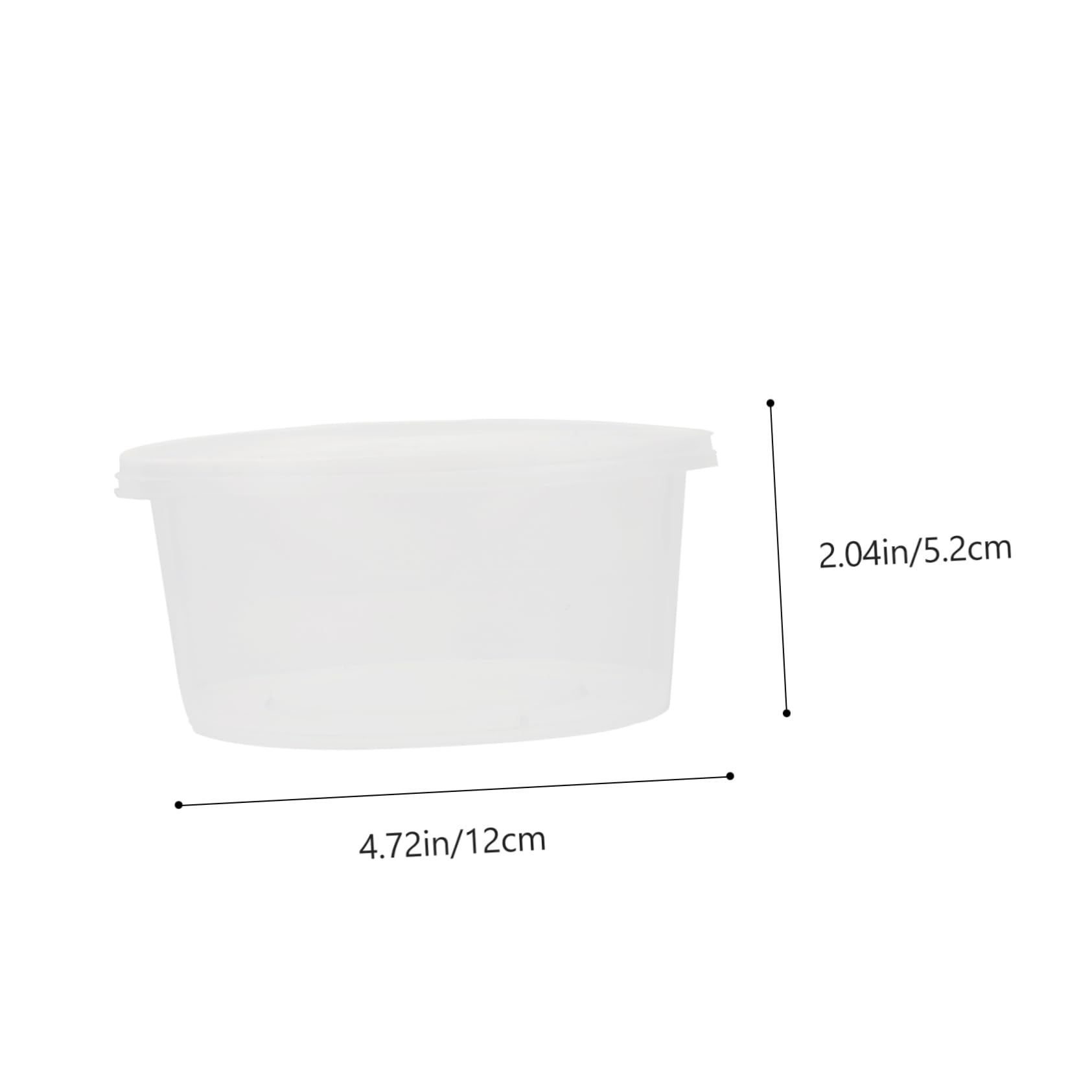 STOBAZA Picnic Food Boxes Set of 50 Dessert Meal Boxes 380ml Bento Lunch Containers Safe Healthy for Office