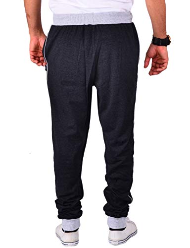 Image of VEGO Men's Charcol Cotton Track Pant