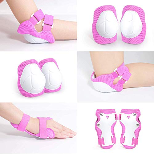 Image of Adjustable Helmet for Ages 3-16 Kids Toddler Boys Girls Youth,Protective Gear with Elbow Knee Wrist Pads for Multi-Sports Skateboarding Bike Riding Scooter Inline skatings Longboard Roller Skate