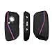 QBUC 2PCS for BMW Key Fob Cover, Soft Silicone Key Case for BMW 2024 2023 2025 7 Series IX I5 M60 X5 X7 X6 IX I7 Car Key Protector with Rings (3 Button,Black)