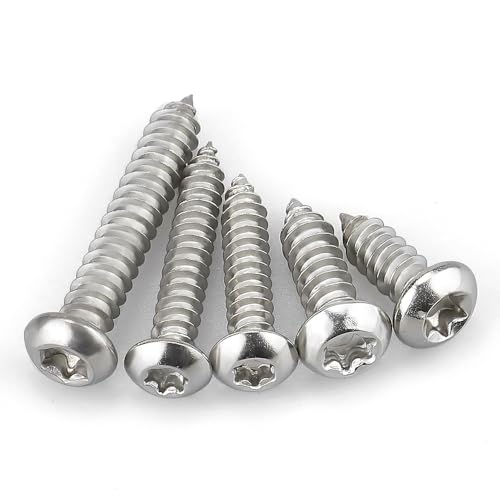 Vis autotaraudeuses Torx M5 40 mm en acier inoxydable pour assemblage bois sans fissure
