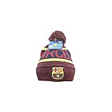 Icon Sports Group Inc. Official FC Barcelona Soccer Team Pompom Foldover Beanie