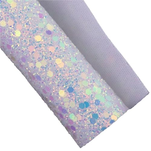 Cuir à paillettes hexagonales 20x120cm pour couture de nœuds et loisirs créatifs