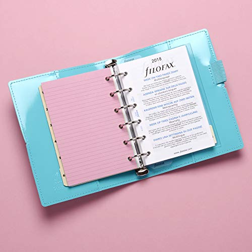 Filofax Mini White Plain Notepaper, bianco tinta
