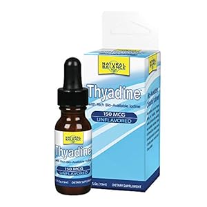 Natural Balance Thyadine Drops 150mcg | Bioavailable Colloidal Iodine | Mineral Supplement for Maximum Absorption…