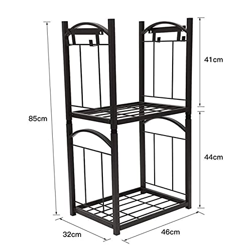 Zwaar brandhoutrek 2 Lagen Iron Brandhout Rack Afneembare Haard Tool Rack Indoor Outdoor Ontsteking Houder Indoor… - Image 3
