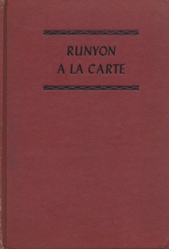 RUNYON A LA CARTE. B001ND58DW Book Cover