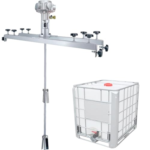Soporte de abrazadera de agitador neumático para tanque, barril, mezcla de tambor, solución de agitación alimentada por aire para pintura, cemento, mortero, yeso y forraje, mezclador de capacidad de