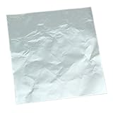 SODIAL(R) Cute 100pcs Sweets Candy Package Foil Paper Chocolate Lolly Foil Wrappers Square (Silver)