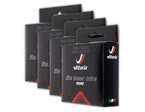 Vittoria Lite Inner Tube Bundle 700x18-23c Presta 4pk (700x18-23c 48mm)