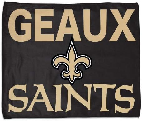 New Orleans Saints Geaux Rally Towel 15x18 - Black