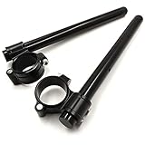 XKMT- Compatible with 43mm Fork Clip-ons Handle Bar Riser Regular Black CNC US