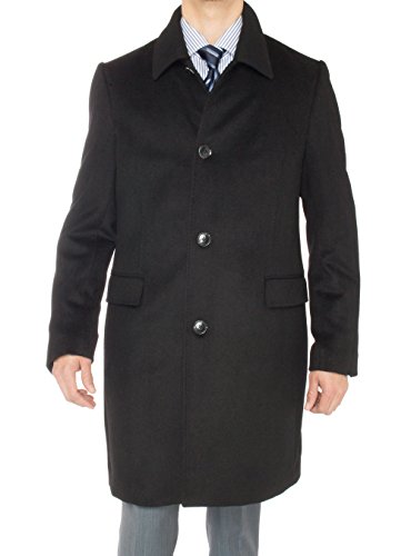 GN Luciano Italian Men's Cashmere Topcoat Knee Length Trench Coat Overcoat2