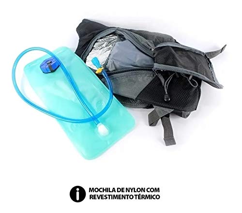 Mochila De Hidratação 2 Litros Térmica Com Trava Apito Jws (LARANJA)