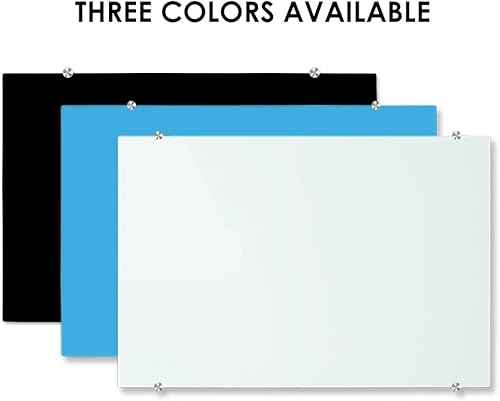 Miniatura 7 de Pizarra blanca magnética de vidrio, pizarra blanca de borrado en seco de vidrio montado en la pared, superficie blanca esmerilada, tablero de vidrio