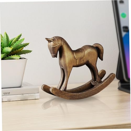 Sculpture de cheval vintage pour l'affichage de cheminée - 4