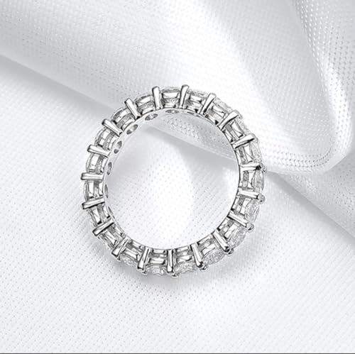 Bague couronne argent 925 moissanite éclat durable sans ternir - 3