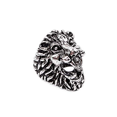 Sum-elyn Clamp Smoke Ring Creative Ring Lion Ring Holder Clip Smoke Detector Cigarette Holder?Silver?
