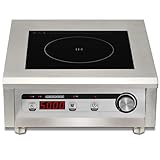 GastroGear Commercial Induction Cooktop 5000W/220V Professional Commercial Range Countertop Burners Hot Plate Electric Stove for Kitchen Restaurant Hotel School