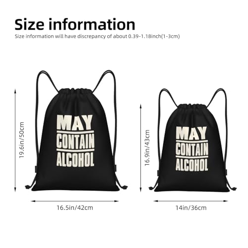 May Contain Alcohol Drawstring Bags Bundle Backpack4