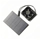 Solarpanel-Ventilator, Haustierunterkünfte, Außenbelüftung, 2,5 W, wetterfestes Kühlsystem mit 110 x 165 mm Panel, 30 cm Kabel