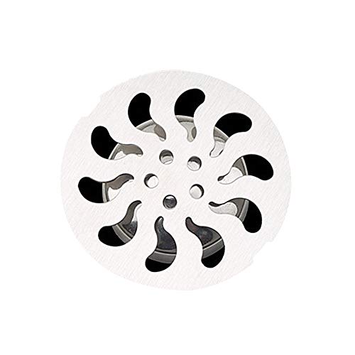 pzcvo filtros de Acero Inoxidable colador de Acero Inoxidable Tapa de Drenaje de Ducha Receptor de Pelo para duchas Ducha Pelo receptores 12.5cm Cover