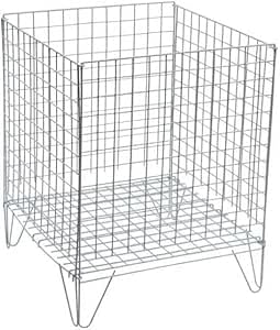 Retail Shop Supermarkets Basket Plastic Shopping Basket With Wheels And Telescopic Handle, Plastic Shopping Baskets, Stacking Baskets (White Dump Bin 65cm)