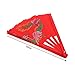 Chinese Tai Chi Folding Fan, Right Hand Wushu Dance Practice Training Fan, Red Tai Chi Martial Arts Kung Fu bamboos Fan, for Men and Women Performance, Festival, Dance, Decorations(Red)