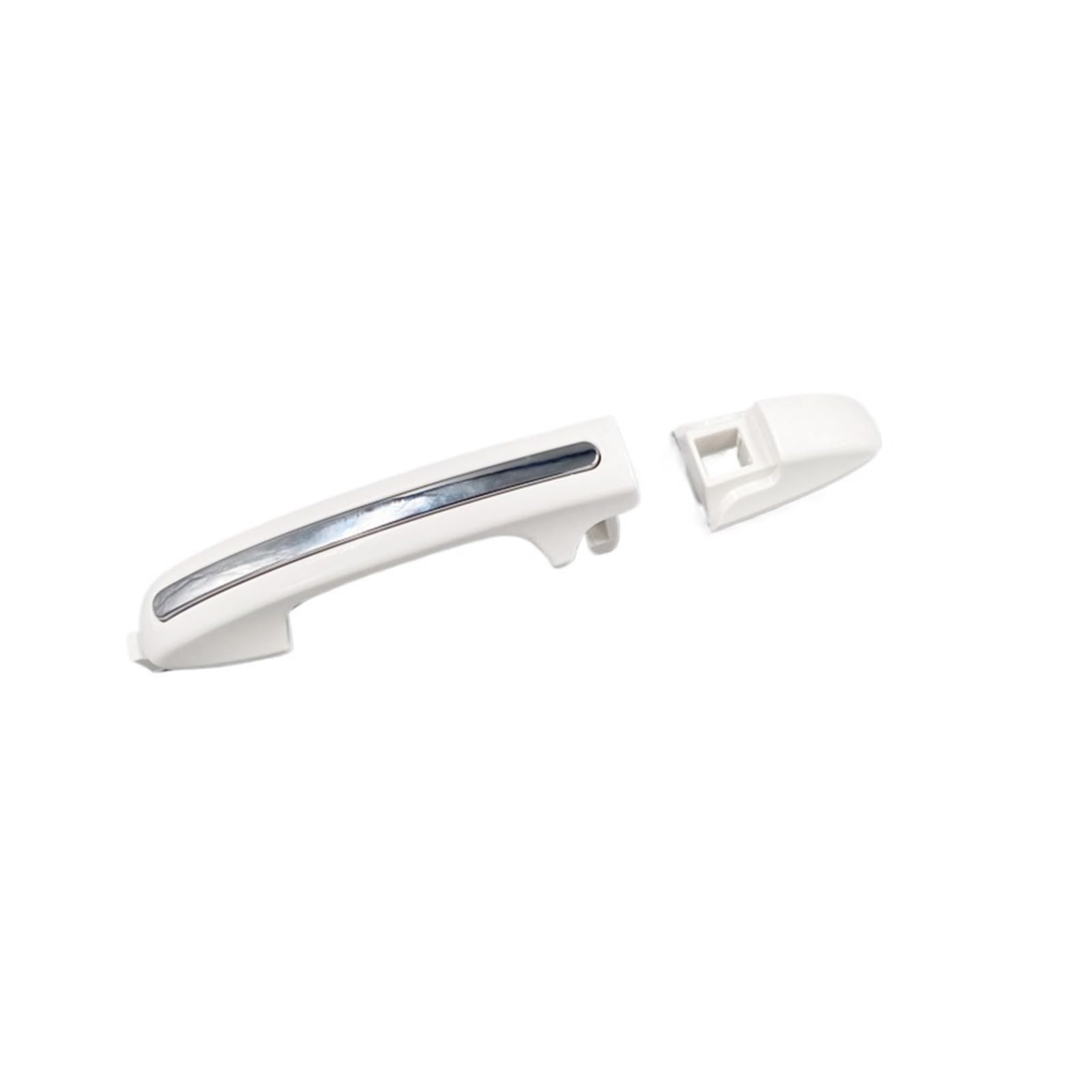 Trxjjvm for Foton for Tunland E3 E5 Pickup Door Outer Handle White Chrome car Exterior Door Handle(Rear Left)