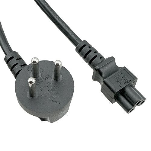 ACP1051 Israel 3 Prong SI-32 Standard Plug to IEC C5 6 Foot (1.83 Meters) Power Cord with Israel SII Certification. Most commonly Used as an Israel Laptop Power Cord.