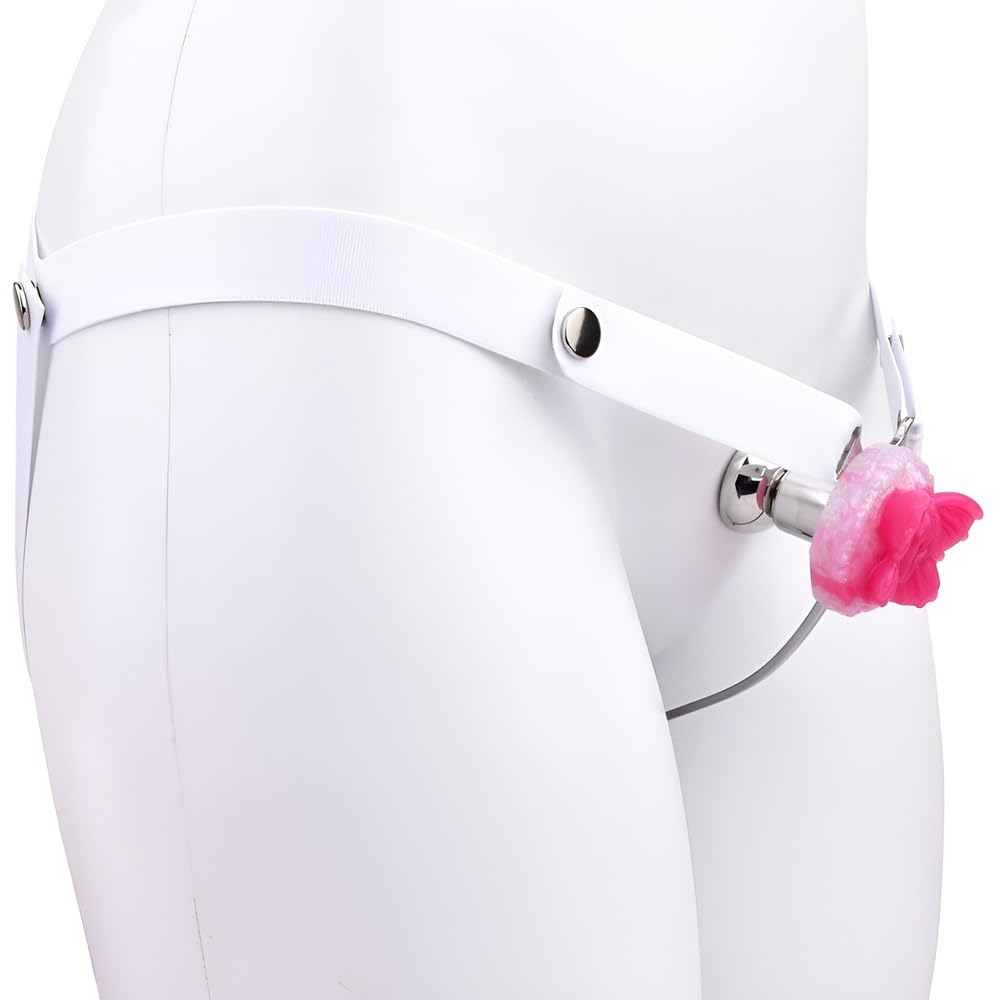 下着女装娘　貞操帯 Amazon | 貞操帯 男の娘用 フラット貞操体 貞操ロック 取り外し可能貞操装置 可愛セクシーな貞操ケージ 補助ベルト付き ステンレス鋼製  アダルトグッズ 男性用ゲームプレイセックスおもちゃ (ホワイト(ピンクの蝶の外観),3233#) | Acolk(ドングリ) | アダルト雑貨