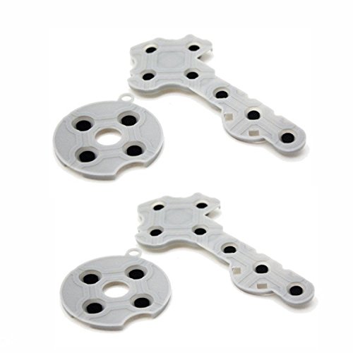 2 Set Silicone Conduttivo Gomma Pad per Xbox 360 Controller Pulsanti Riparazione Parte di Ricambio