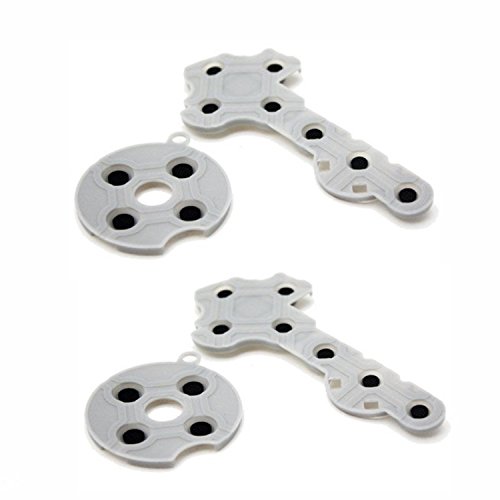 Set mit 2 Silikon-Conductive Gummi-Pads für Xbox 360 Controller Ersatz-Tasten-Rahmen