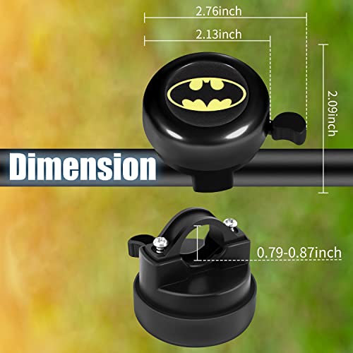 Akkya Bike Bicycle Bell Horn for Kids Adults Cool Cycling Handlebars Knee Scooter Accessories for Women Men Girls Boys Tricycle Electric Mountain Bike Ring Bell Biking Bicicle Accessories Loud (Black) - Thumbnail 3