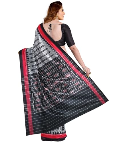 Image of Nuapatna Cotton Saree of Odisha Ikkat Orissa Traditional Handloom Sari | Bomkai | Pata | Nuapatana | sambalpuri saree | khandua patta sare | without Blouse S9