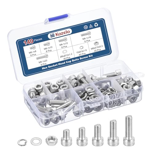 Vis à tête cylindrique M6 inox 304 pour imprimante 3D et fixations