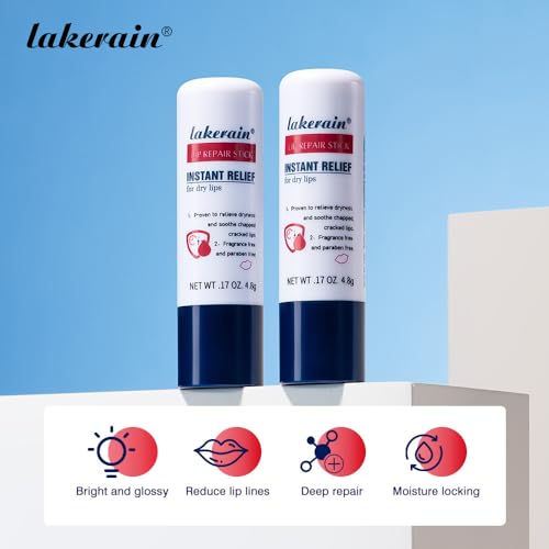 Lip Balm Stick - Lip Repair Cream for Dry Cracked Lips Balm Set, Lip Gel Set Long Lasting Lips Moisturizer Day Night Skincare Set Gift for Teenage Girls Kids Women(2pcs Lip Balm) - Image 6