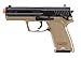 HK Heckler & Koch USP CO2 Powered 6mm BB Pistol Airsoft Gun, Standard Action, Dark Earth Brown