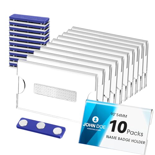 Badges magnatifs 90x54 mm anti-trous avec support adhésif triple aimant