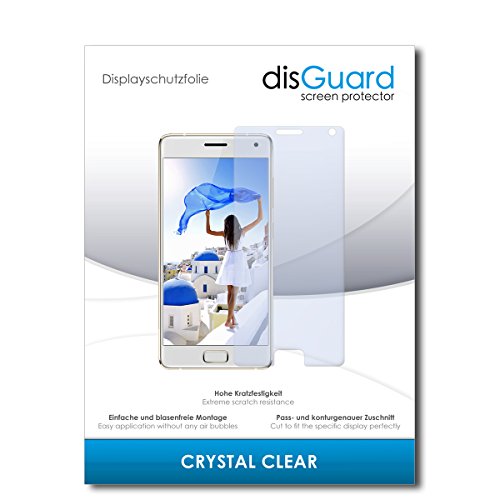 disGuard® Protector de Pantalla [Crystal Clear] compatibile con Lenovo ZUK Z2 Pro [2 Piezas] Cristal, Transparente, Invisible, Anti-Arañazos, Anti-Huella Dactilar - Película Protectora