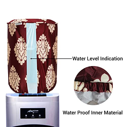 Image of eretailer Polyester & Polyester Blend Water Dispenser Bottle Cover, 20L, Set of 1, Maroon