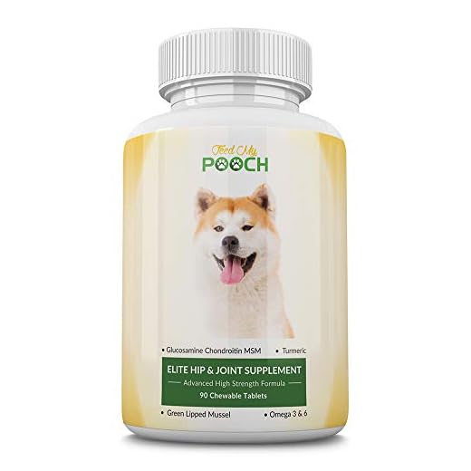 Feed My Pooch Glucosamina Condroitina para Perros con MSM - Suplementos Nutricionales para la Salud de Las Articulaciones de los Perros - Proporciona Alivio para el Dolor de la Artritis en Perros