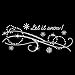 Let It Snow Frozen Snowflake Swirls Iron On Rhinestone Crystal Transfer by Jubilee Rhinestones