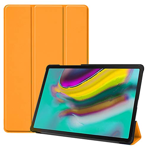 Lobwerk Smart Cover Case for Samsung Galaxy Tab S5e SM-T720 10.5 Inch with Stand Function and Auto Sleep/Wake Function orange Orange