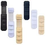 Eiarrnp Bra Extender - 1 Hook Bra Extenders for Women - Black & White & Beige