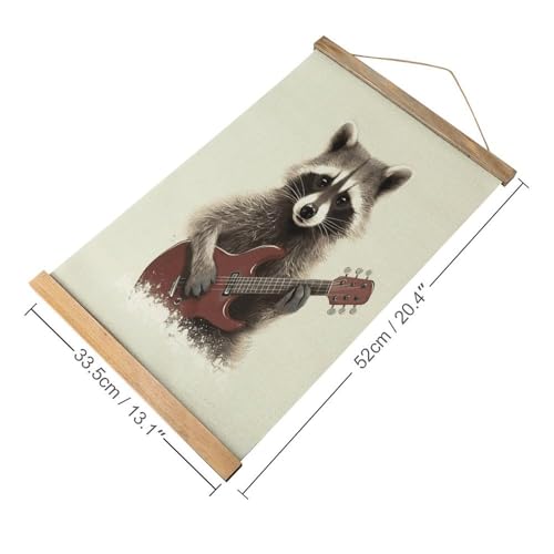 Póster personalizado de mapache FekiLoot para decorar paredes vacías 2