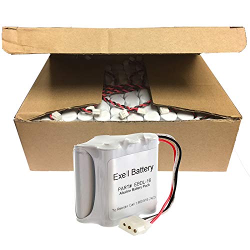 Exell Battery 48X Door Lock 9V 6-Cell Battery Pack Fits Ilco Unican & Kaba Ilco 502238, 5022501070, 52238, 700, 884950, Bl09, Htl-2, Il22, Interstate Dry0048, Mlkba0603, Pm1700, Style D Ilco #TOP15